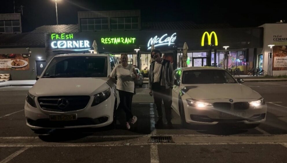 Donna K taxi at night pickup